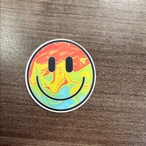 4/$10 Colorful Smiley Face Sticker